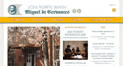 Desktop Screenshot of liceulcervantes.ro